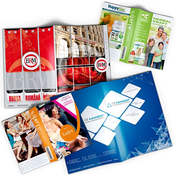 Broșurile realizate de noi au un design personalizat și unic pentru fiecare proiect, modern și atractiv